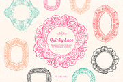 Quirky Lace — Frames & Borders, a Decorative Illustration by Liliia Polos Illustration (Thumbnail 1 of 10)