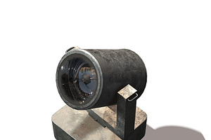 RIGED Search Light 3d Model