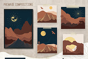 Desert - Boho Landscape Creator, an Animal Illustration by KomannaArt (Thumbnail 3 of 10)