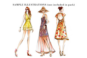 Sale- Female Fashion Croquis Bundle