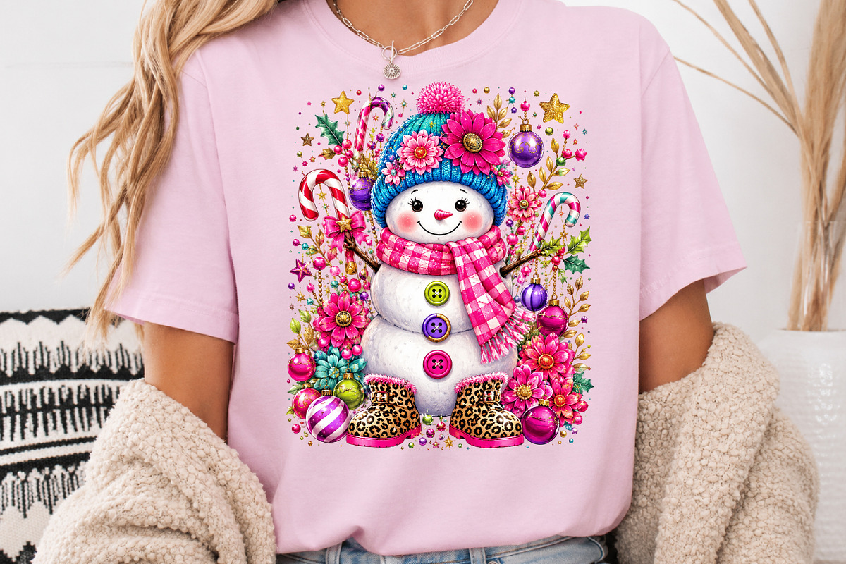 Vibrant Christmas Snowman Design PNG, a Healthcare Illustration by Rose Art (Photo 3 of 4)
