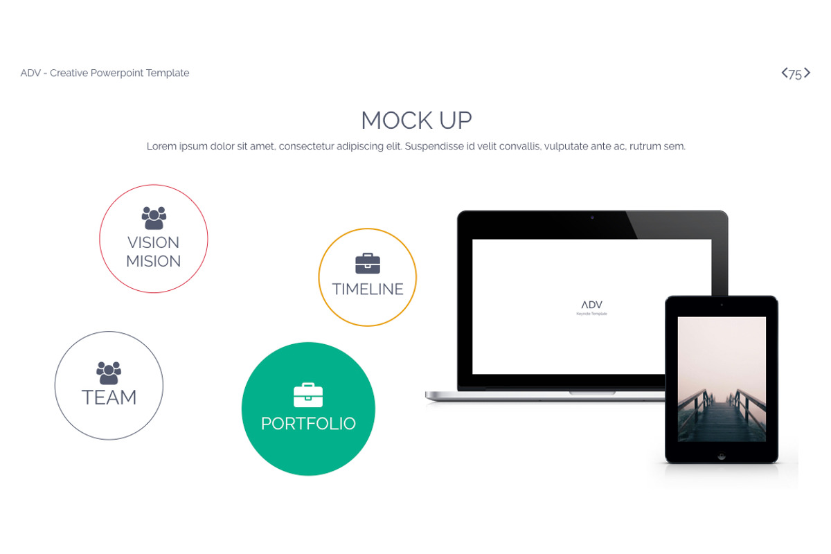 ADV Powerpoint Template, a Presentation Template by OXXO (Photo 75 of 78)