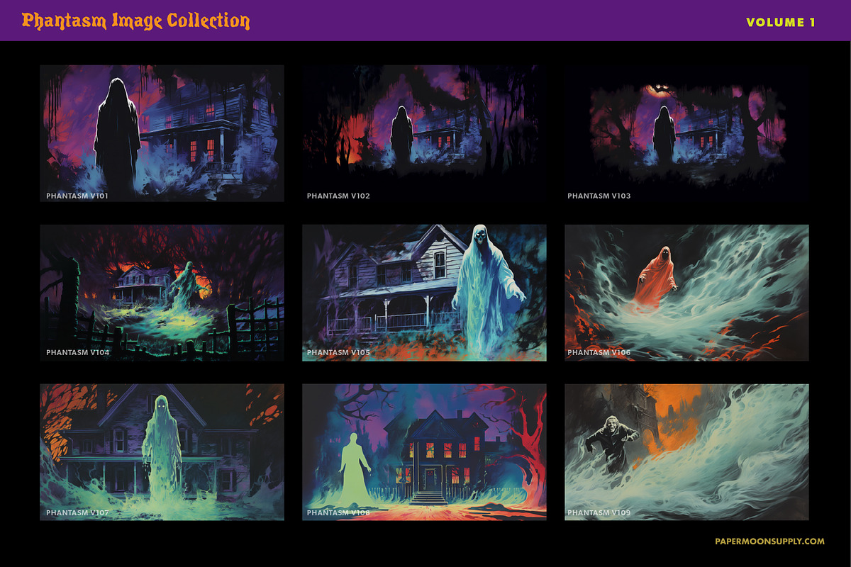 PM Phantasm Image Collection 1, an Illustration by Paper Moon Graphic Supply (Photo 2 of 3)