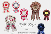 Rosette Badges: Pin Ribbons Pack, an Object Graphic by Purple (Thumbnail 9 of 11)