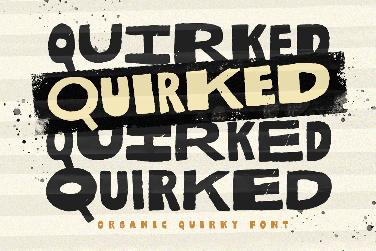 Quirked - Organic Quirky Font, a Handwritten Font by Letterhend Studio (Photo 1 of 9)