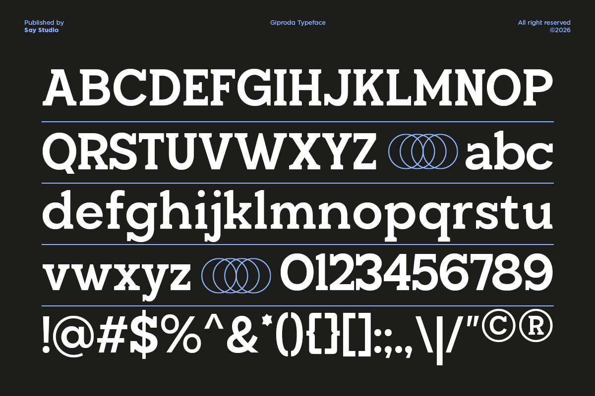 Giproda – Western Family Slab Serif, a Slab Serif Font by Say Studio (Photo 10 of 10)