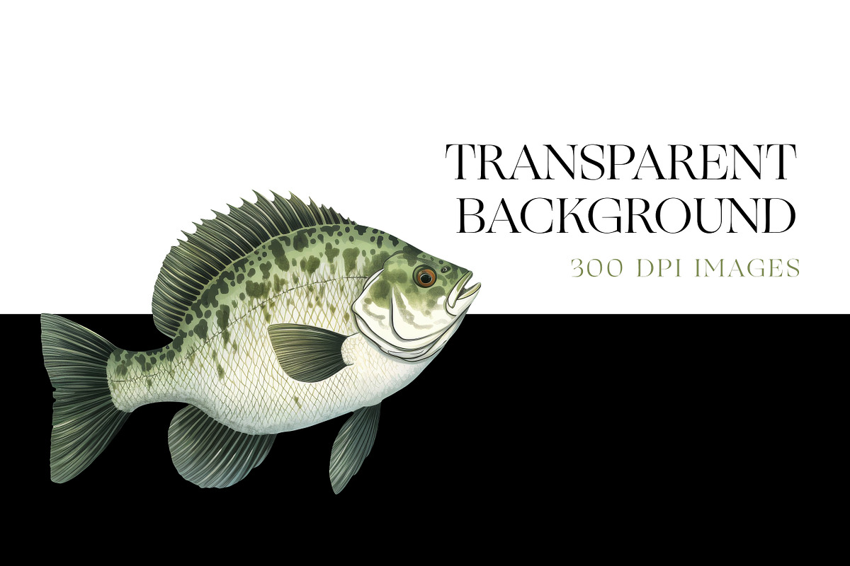 Freshwater Fishing Clipart, Bass PNG, an Animal Illustration by BrushstrokeArtGB (Photo 7 of 9)