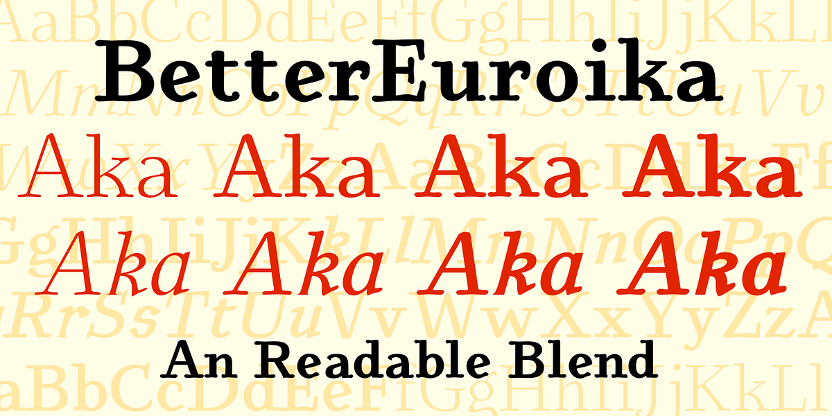 BetterEuroika, a Serif Font by Ingrimayne Type (Photo 11 of 11)