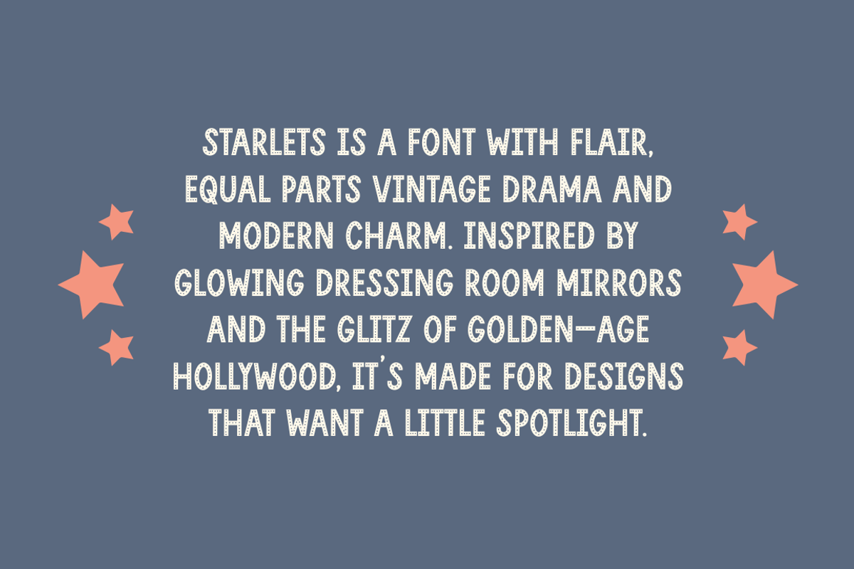 Starlets 1920s Actress Display Font, a Sans Serif Font by Cosy Fox (Photo 5 of 7)