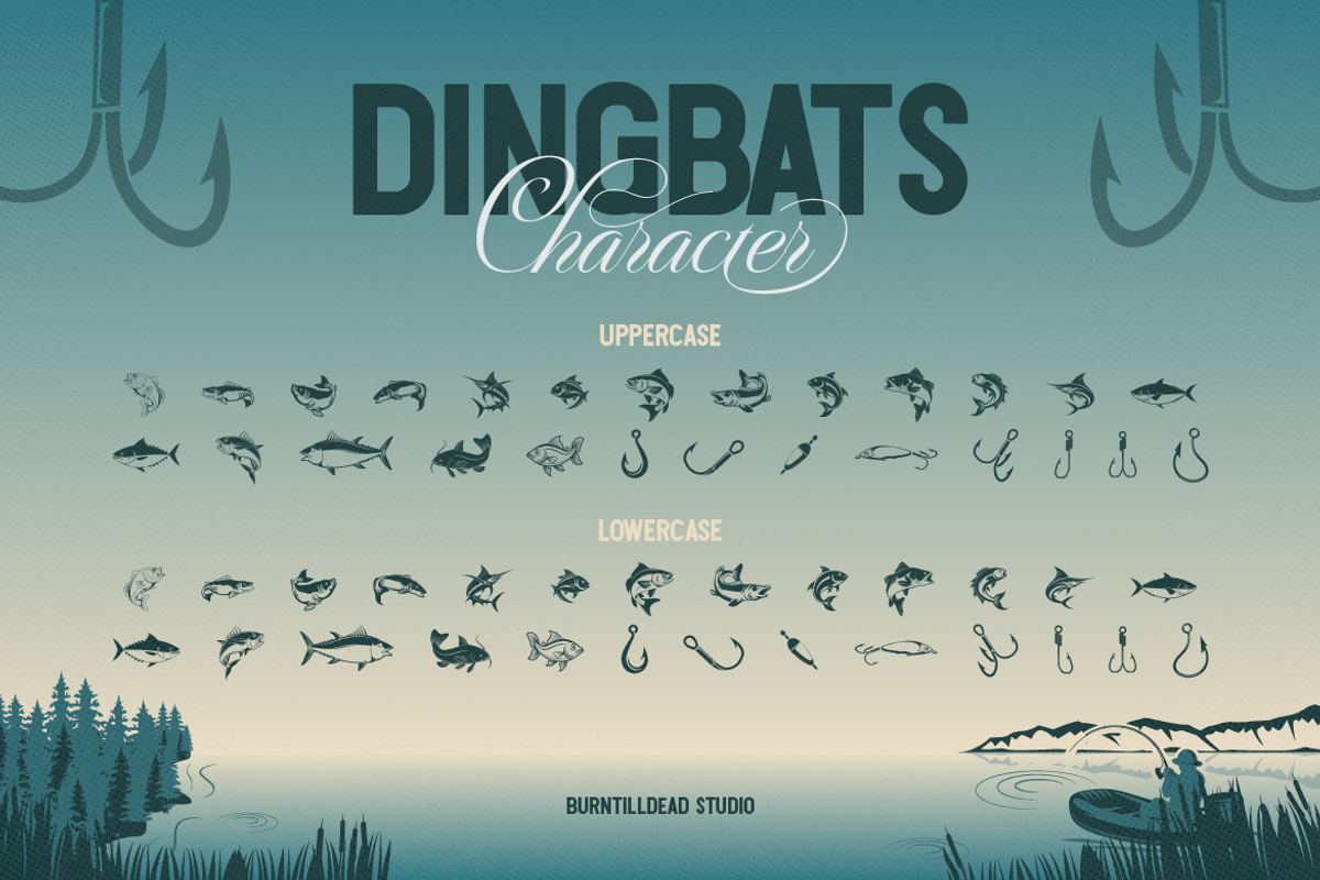 Phatin Angler, a Handwritten Font by Burntilldead (Photo 10 of 11)