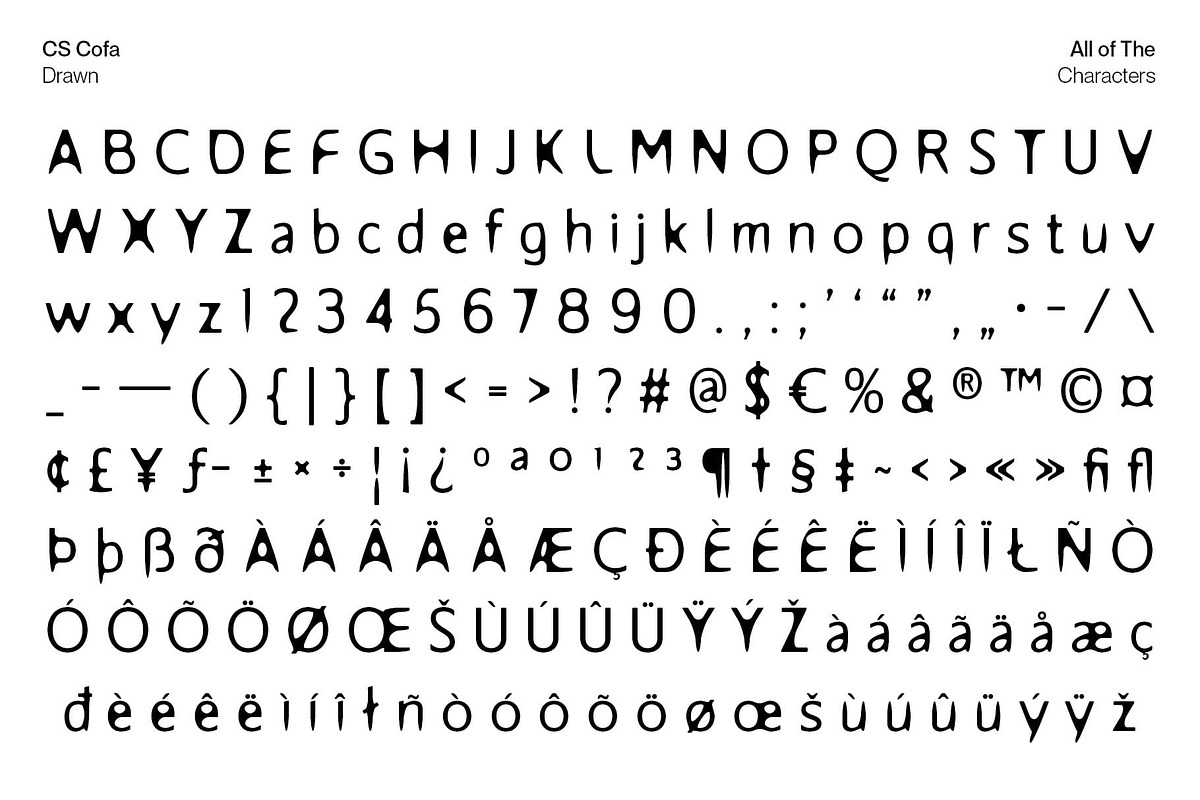 CS Cofa Drawn, a Sans Serif Font by Craft Supply Co. (Photo 8 of 8)