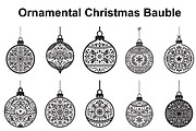 Festive Filigree Bauble Silhouette, an Object Graphic by Creativeshirt (Thumbnail 1 of 5)