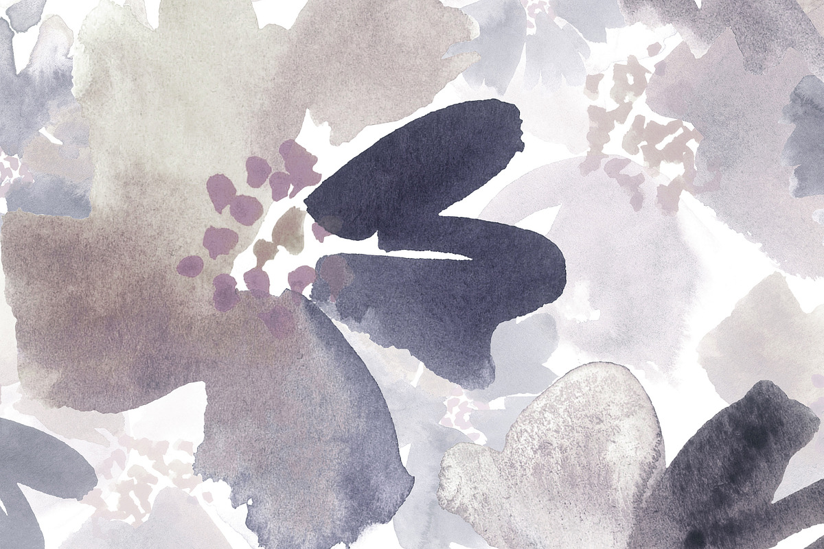 Watercolor floral pattern, a Pattern Graphic by Anya-D (Photo 3 of 4)