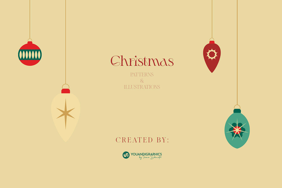 Christmas Patterns & Illustrations, a Graphic by Youandigraphics (Photo 13 of 13)