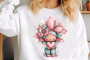 Whimsical spring clipart, an Illustration by SinaCreation (Thumbnail 9 of 11)