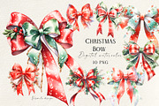 Christmas Decorative Bows Clipart, a Decorative Illustration by Vasmila (Thumbnail 1 of 6)