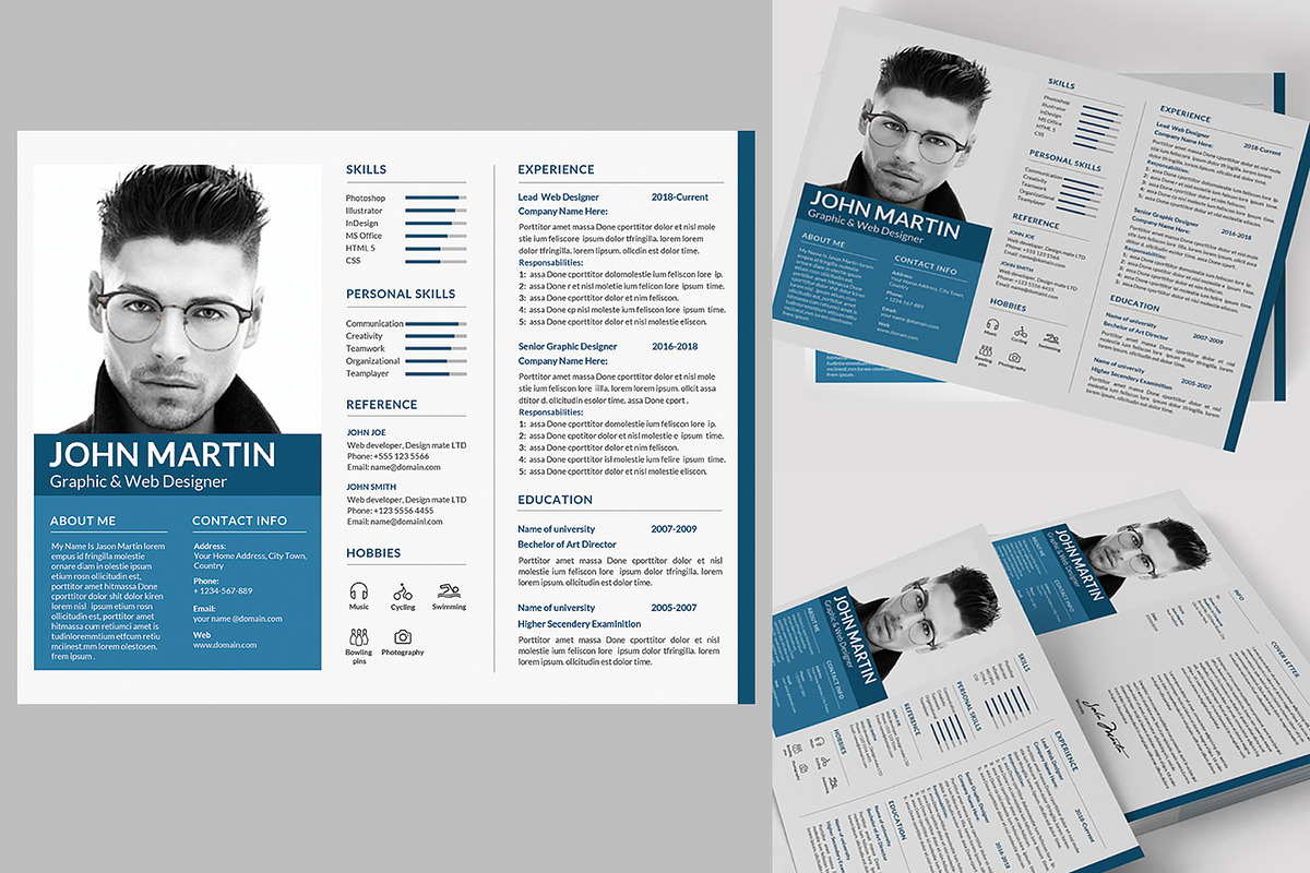 Clean Resume Template, a Resume Template by Artiverge (Photo 3 of 4)