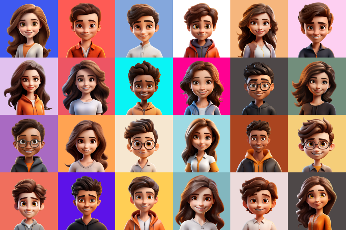 125 Animoji Style Avatars - Children, a Characters & Person 3D Model by Digital Blood (Photo 11 of 13)