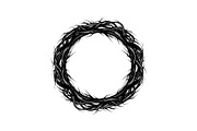 Hand Drawn Wreath Frame Bundle, an Illustration by yasushie (Thumbnail 6 of 51)