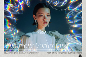 Luminous Vortex Ring Overlays