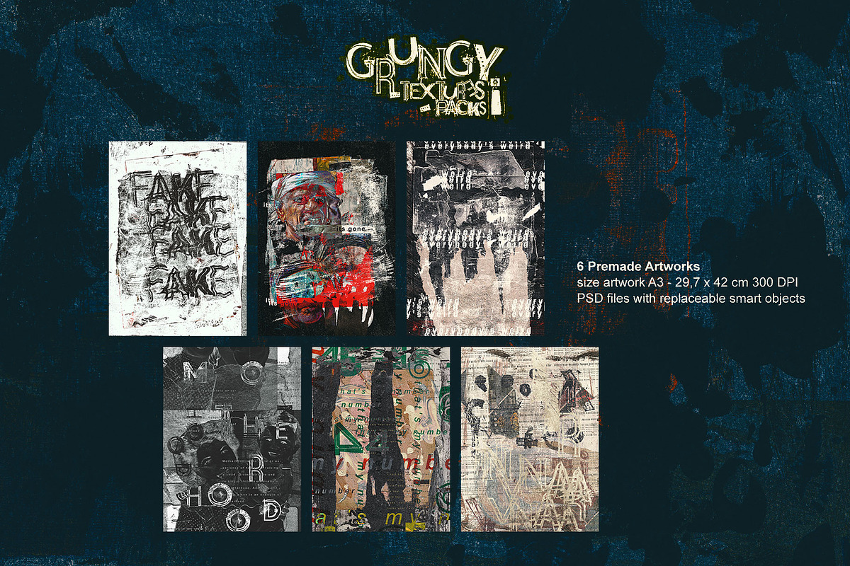 Grungy Textures Packs, a Texture Graphic by nicholasasmita (Photo 8 of 9)