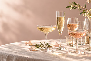 Celebration with drinks on a table