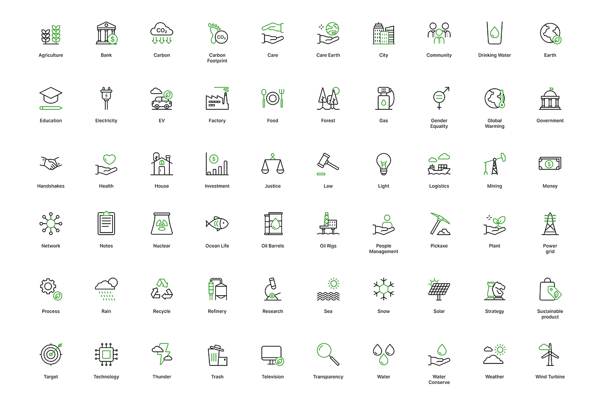 Environmental / Sustainability Icons, a Duotone Icon by HenIcon (Photo 3 of 4)