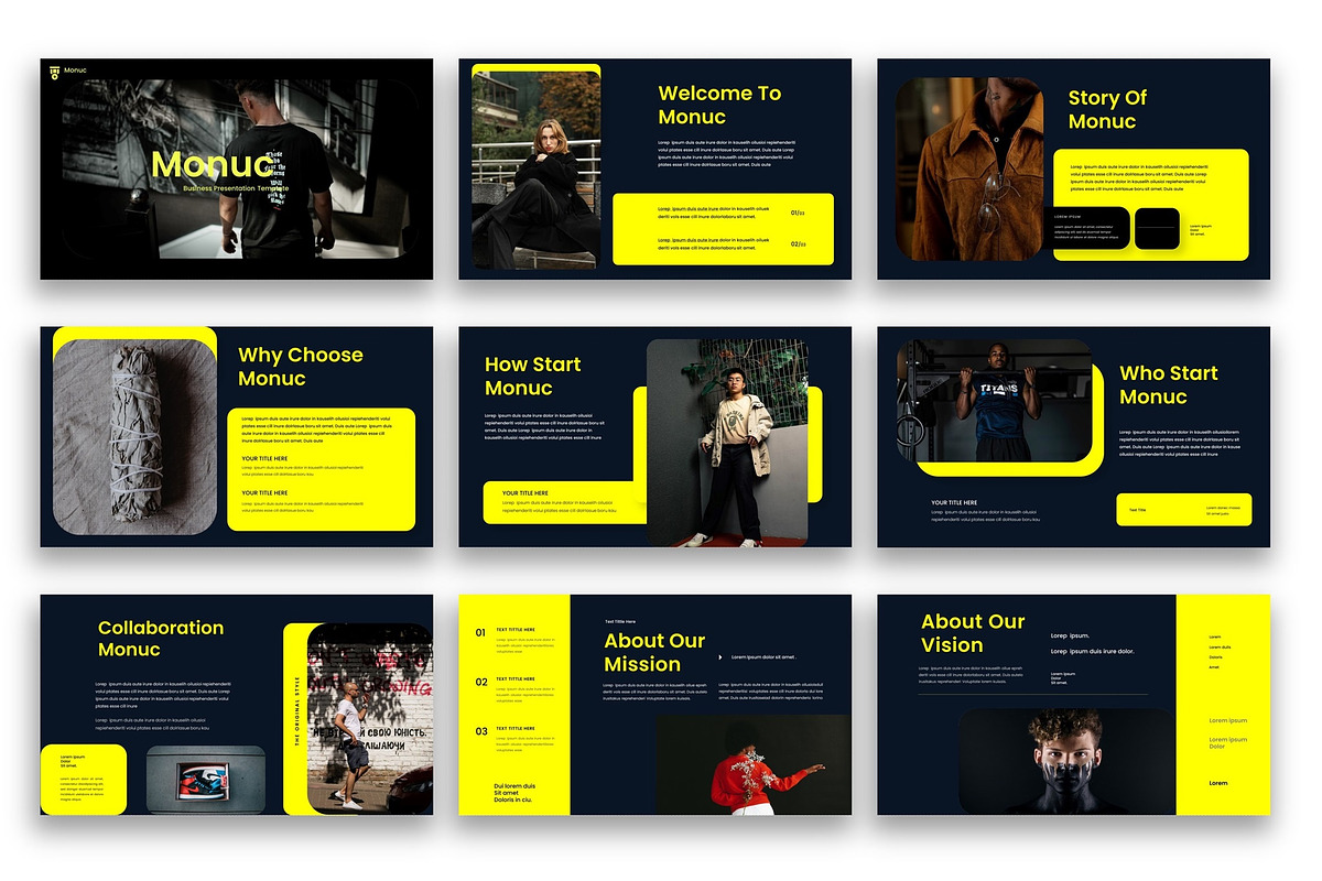 Monuc – Business PowerPoint Template, a Presentation Template by kreatifreya (Photo 2 of 5)