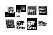 Striking B&W Instagram Post Template, a Social Media Template by PresentationDesignStudio (Thumbnail 3 of 12)