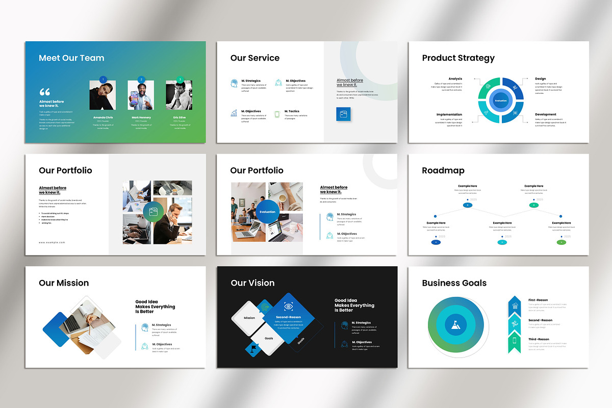 Pitch Deck Presentation Template, a Presentation Template by Studio_Clarity (Photo 4 of 6)