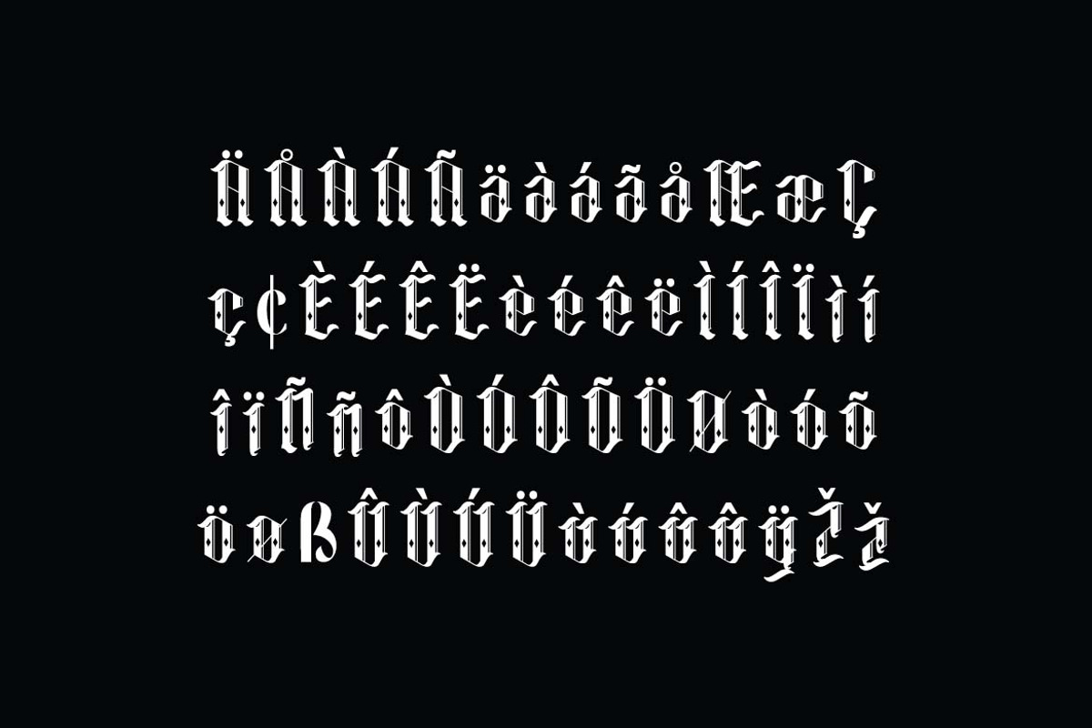 Nightshade Blackletter Font, a Blackletter Font by UICreative (Photo 11 of 13)