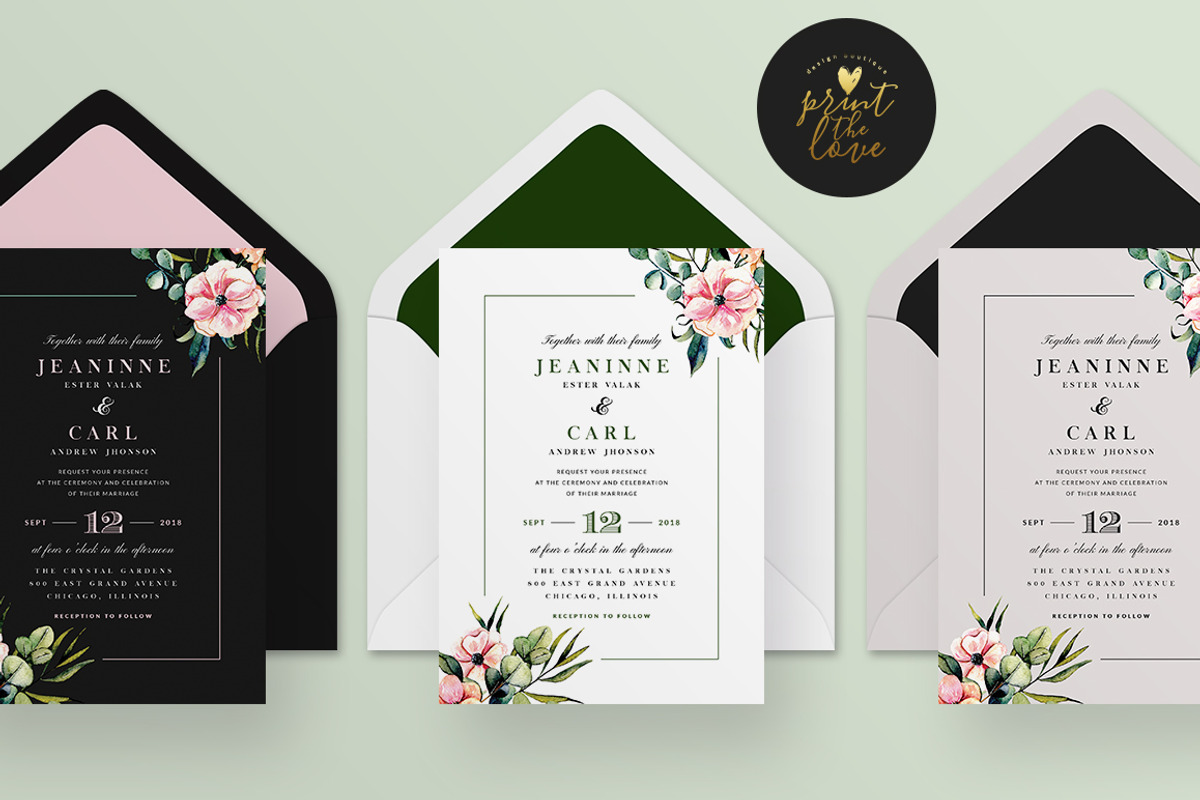 Wedding Invitation Suite - Jeaninne, an Invitation Template by Print The Love Boutique (Photo 12 of 12)