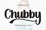 Chubby | Script Font, a Handwritten Font by Scratchones (Thumbnail 1 of 9)