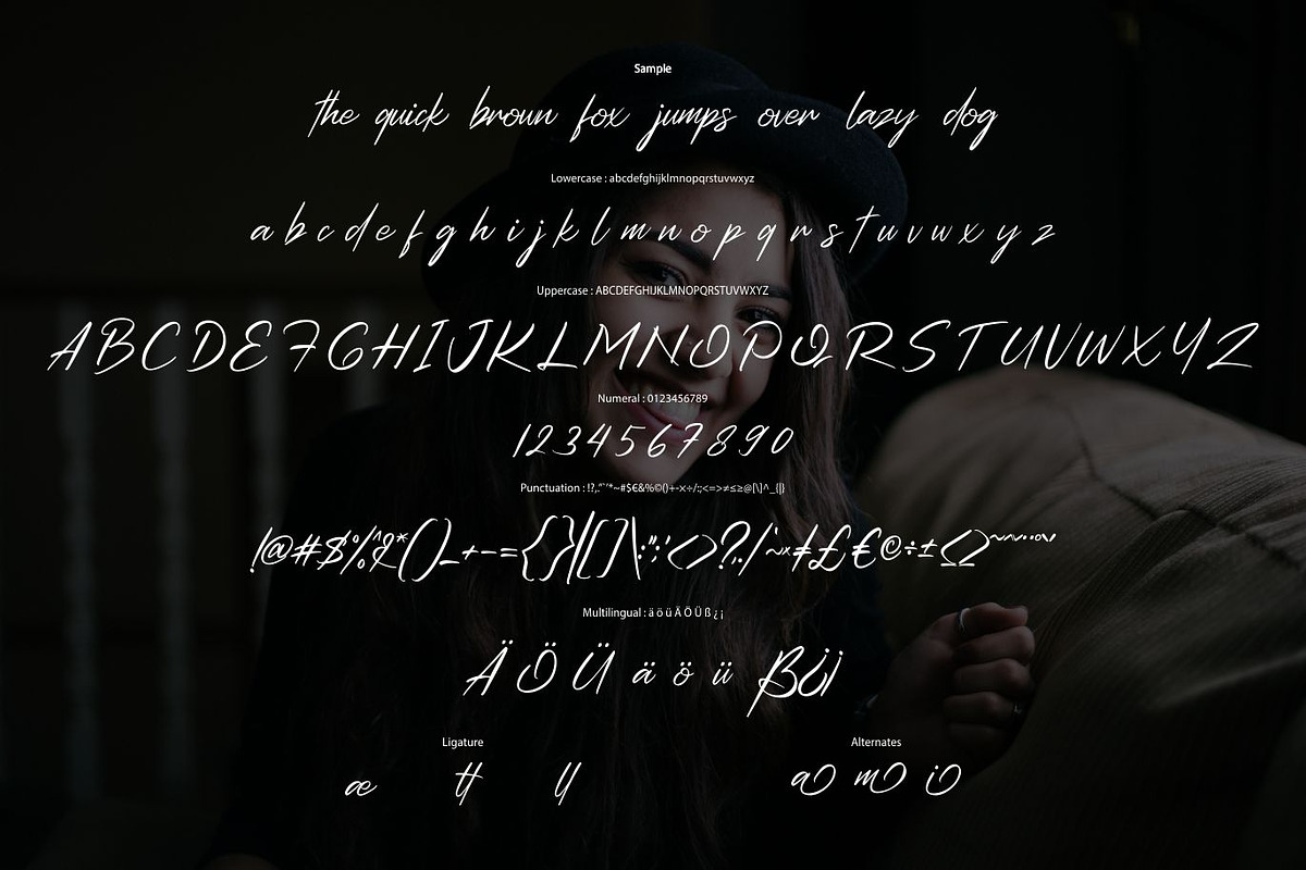 Antrilla - Modern Script, a Script Font by VUNIRA (Photo 5 of 6)