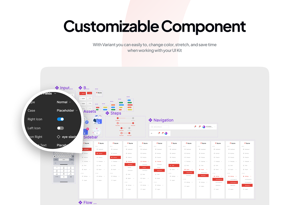 Buzne-Business Management Dashboard, an UI Kit Template by pickolabstudio (Photo 6 of 6)
