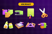 Back to School Icon Pack, an Object 3D Model by Ui Stock (Thumbnail 4 of 6)