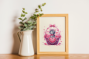 Cute Cat PNG Clipart Cat in Basket, an Animal Illustration by KennedyStudio (Thumbnail 5 of 5)