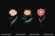 27 Flower Vector Illustrations, a Decorative Illustration by GRPXSTORE (Thumbnail 3 of 11)