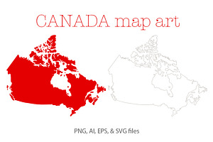 Canada PNG & vector map clipart