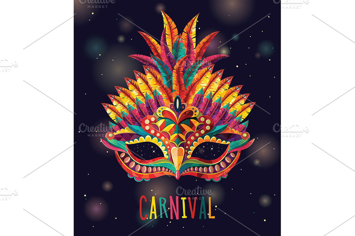 Carnival Masks vector set, a Decorative Illustration by LisaKolbasa (Photo 12 of 15)
