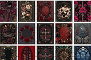 Gothic Floral Book Cover Asset Pack, a Brochure Template by LA Design (Thumbnail 3 of 10)