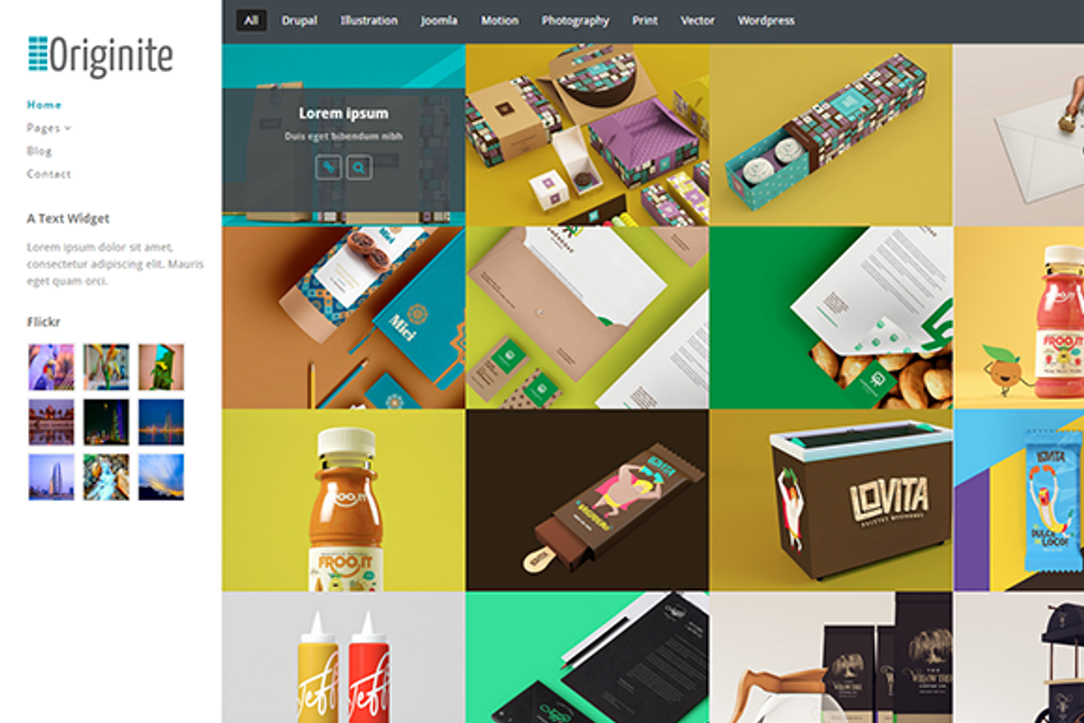 Originite Portfolio WordPress Theme, a WordPress Template by PCMShaper