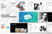 Pitch Deck PowerPoint Template, a Presentation Template by Typetheme (Thumbnail 1 of 6)