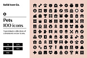 Pets Icons, a Solid Icon by Solid Icon Co (Thumbnail 1 of 6)