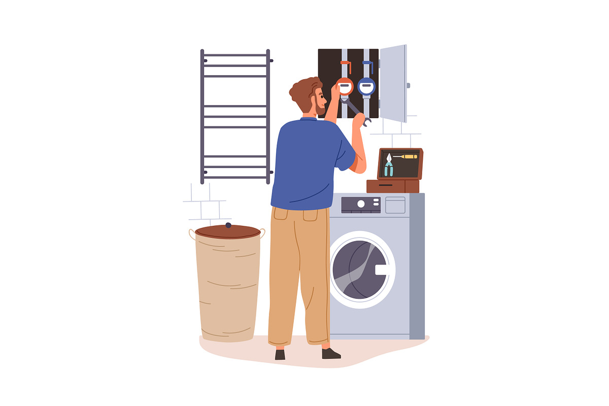 Repairmen, home repair workers set, a Work Illustration by Good Studio (Photo 7 of 13)