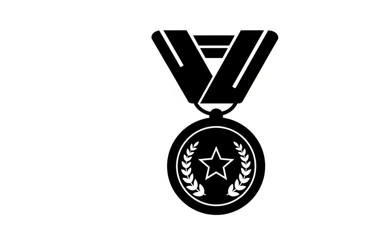 Modern medal icon vector logo design, an Illustration by Amazin_art (Photo 19 of 29)