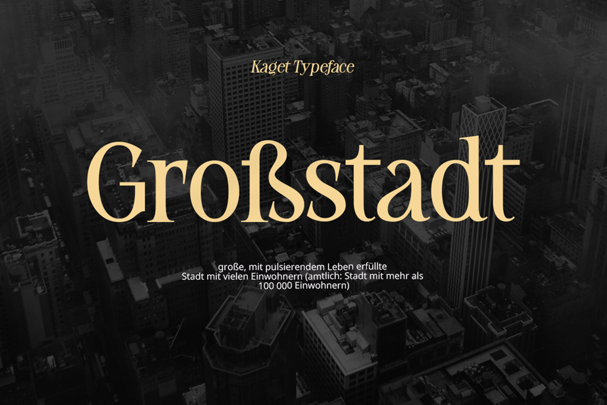 Kaget - Modern Elegance Serif Font, a Serif Font by Grontype (Photo 6 of 10)