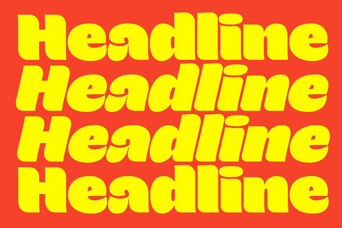 Luck | Groovy Bold Display Font, a Sans Serif Font by Jolicia Type (Photo 4 of 15)