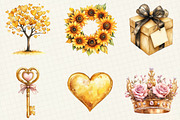 Golden Mother's Day Clipart, an Illustration by OK Design (Thumbnail 4 of 5)