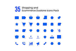 Duotone Shopping and Ecommerce Icon, a Duotone Icon by Evloxx Studio